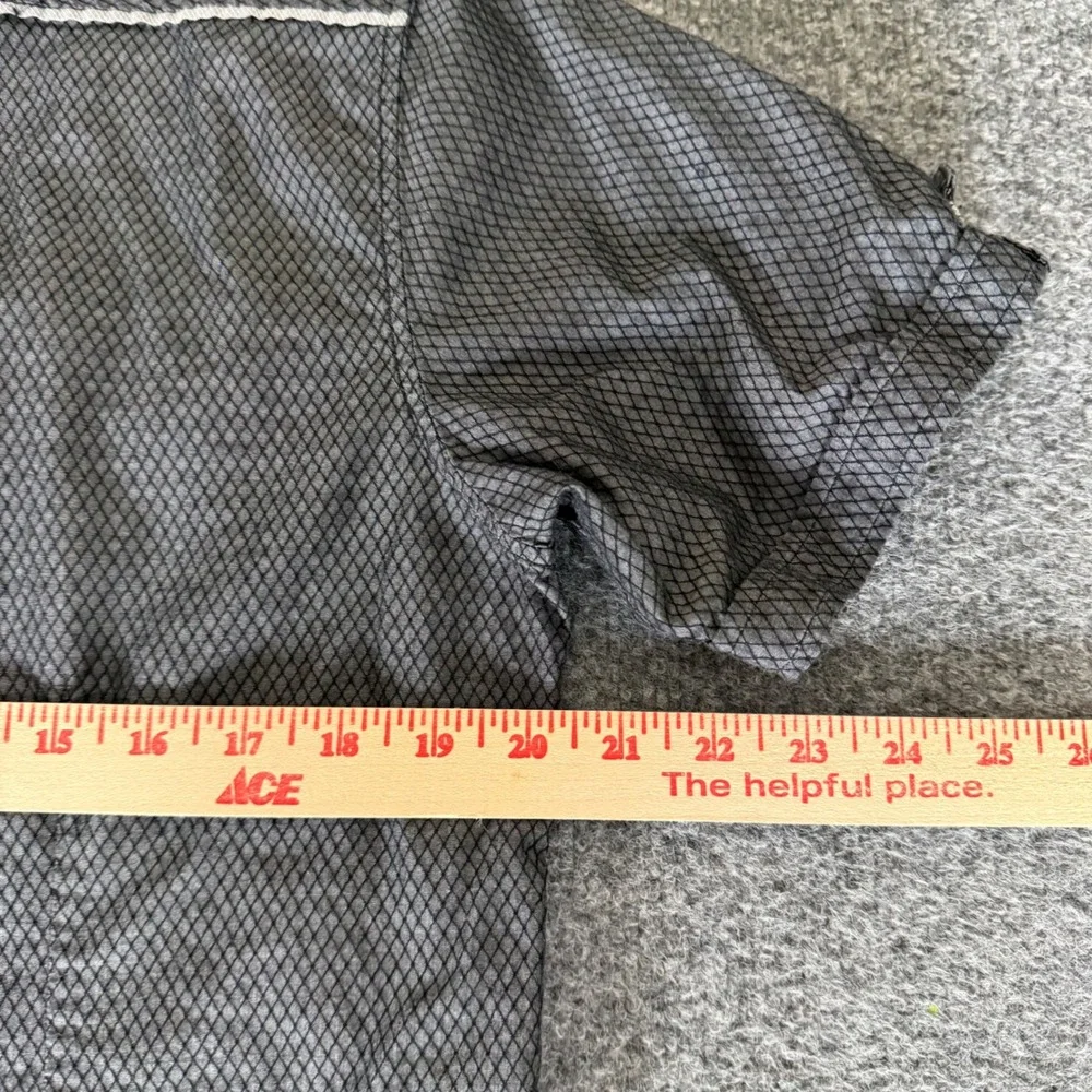 7 Diamonds Shirt‎ Mens Large Gray Diamond Grid Short Sleeve Button Down Casual